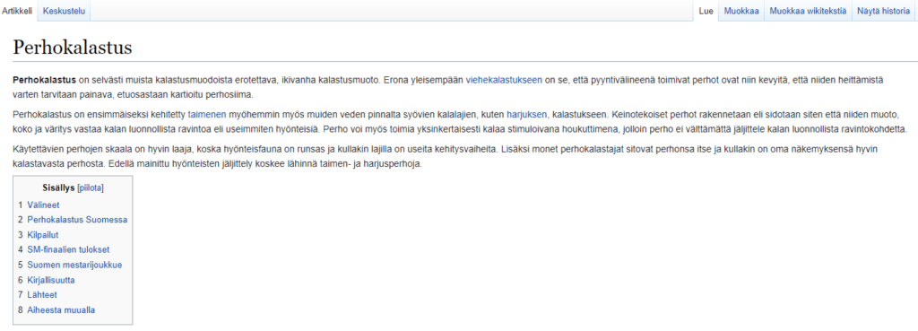 Wikipedia-perhokalastus